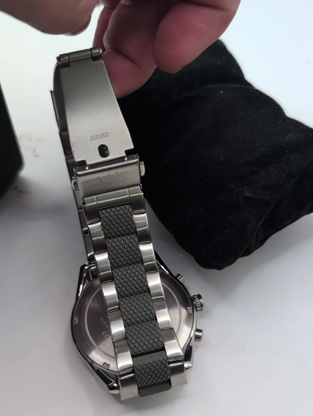 Armani Exchange AX1830 Green/Gold Watch Has Extra Links.